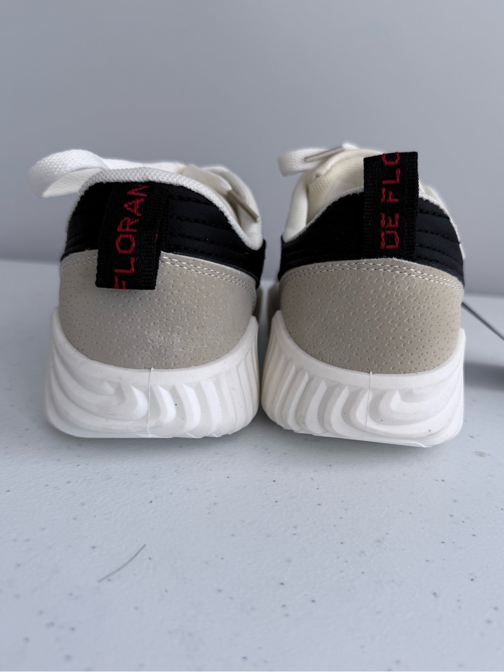De Florance DF Cloudea Vintage Sneakers White Black Chunky Retro Shoes Size 35 5 - Picture 10 of 13